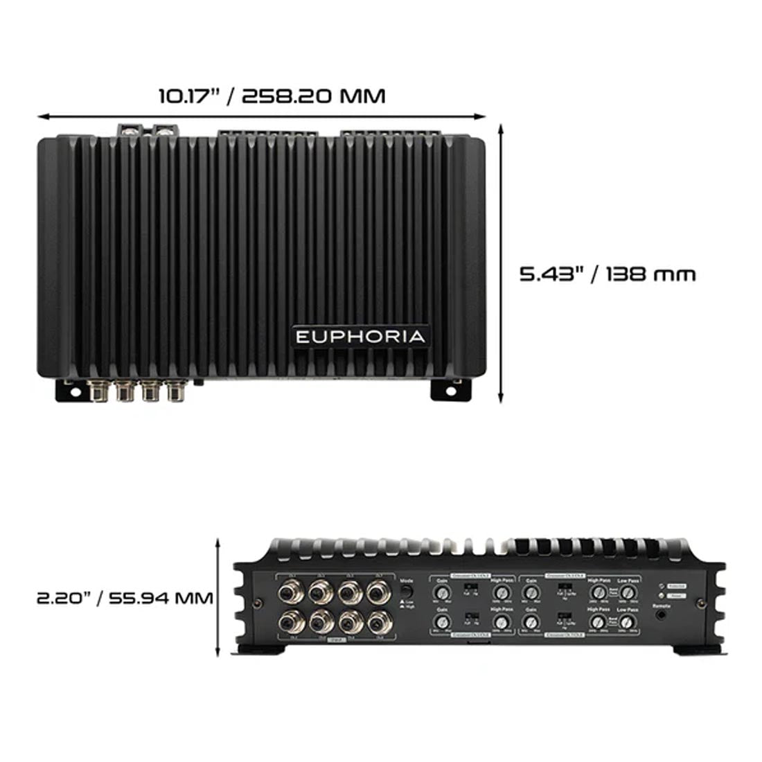Euphoria EA8.600 8-Channel Full Range Class D Car Amplifier (EA8600)