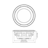 Euphoria EW7-10F 10" 4-Ohm Shallow Mount Subwoofer - Each