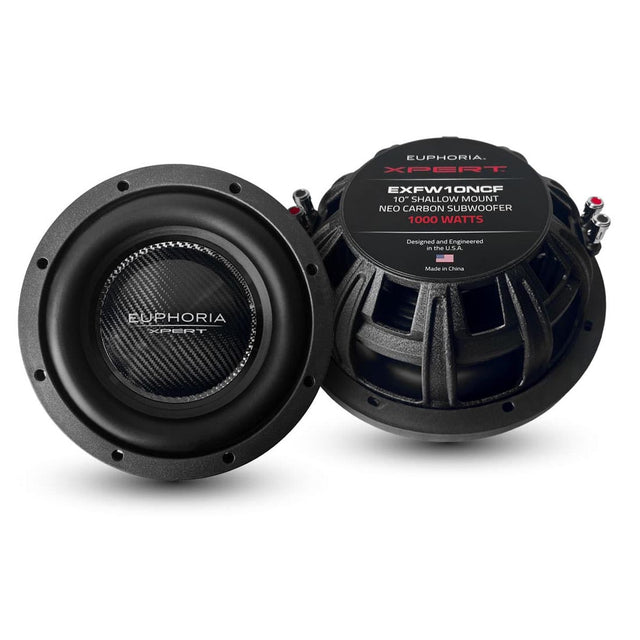 Euphoria XPERT EXFW10NCF 10" NEO Carbon Fiber Shallow Subwoofer