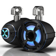 Exile Audio SM8CLAMP 8" Marine RGB LED Wakeboard Tower Speakers - Black - Pair