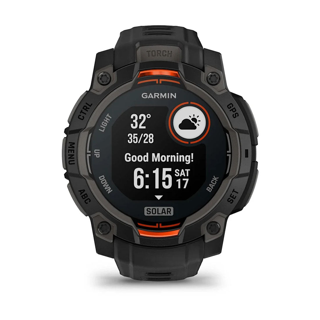 Garmin 010-02934-00 Instinct 3 – 45 mm, Solar Black with Black Band Smartwatch