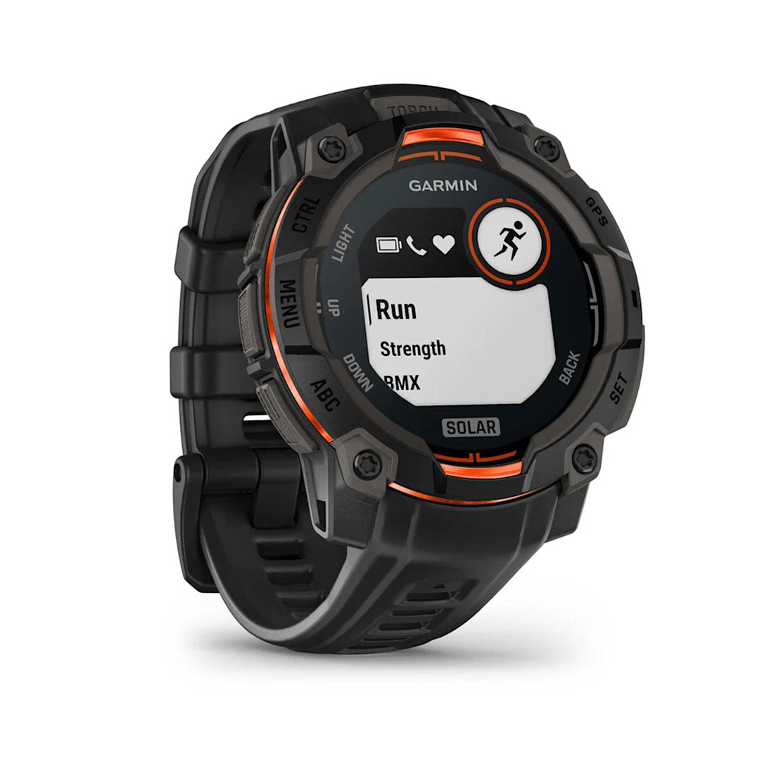 Garmin 010-02934-00 Instinct 3 – 45 mm, Solar Black with Black Band Smartwatch