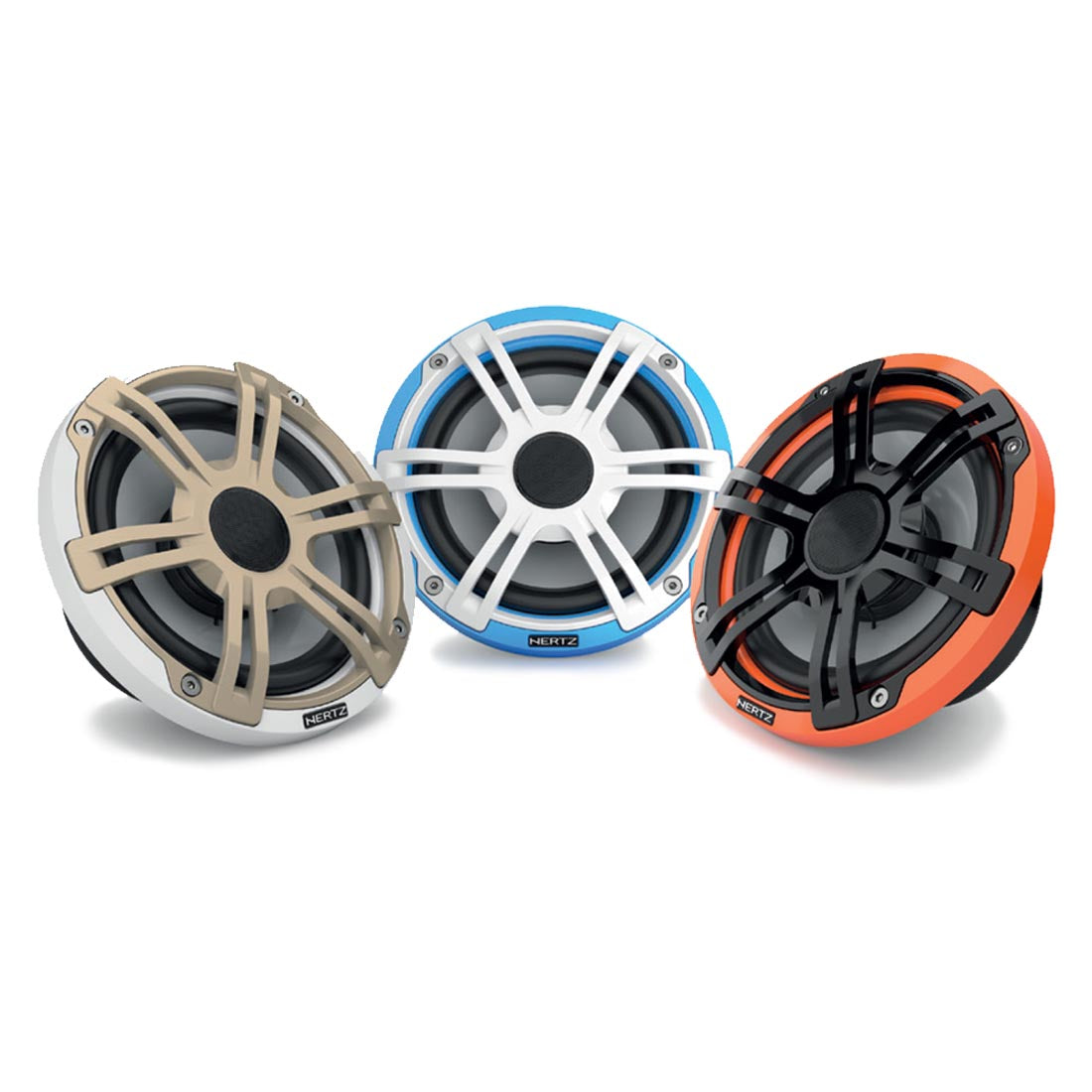 Hertz HEX 6.5 S-LD 6.5" Sport RGB LED Marine Coaxial Speakers - Pair