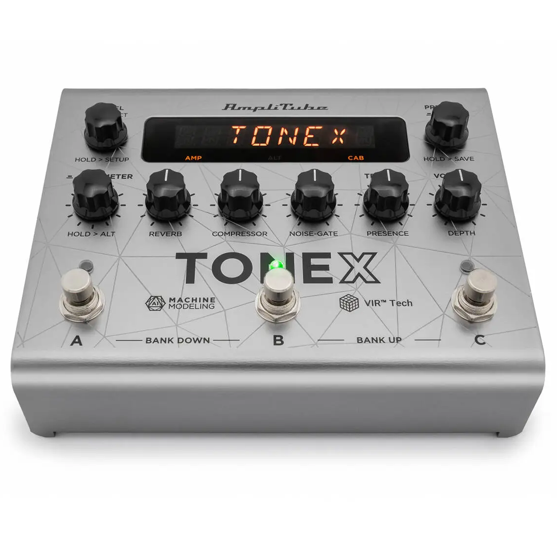 IK Multimedia TONEX Pedal Bass Edition Amp Modeler with 150 Tone Models - Silver