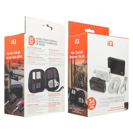 iQ IQTRKIT Travel Power Essentials Bundle with 5000mAh Power Bank
