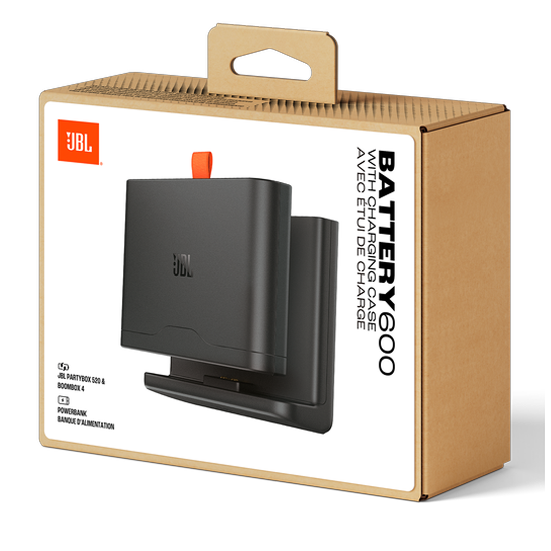 JBL Battery 600 Charging Case with Spare Rechargeable Battery - Black