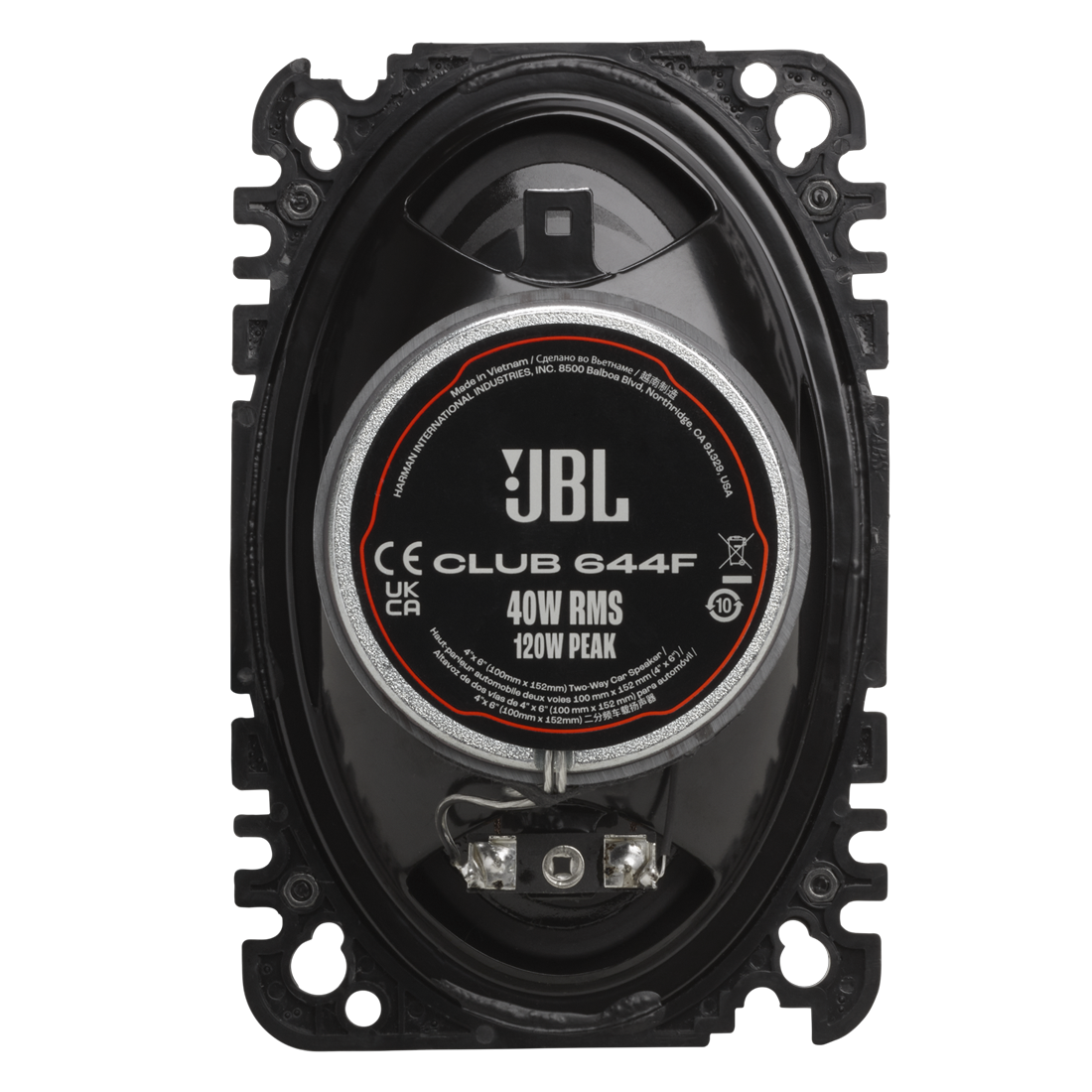 JBL Club 44F 4" 2-Way Coaxial Car Speakers with Silk-Dome Tweeters - Pair