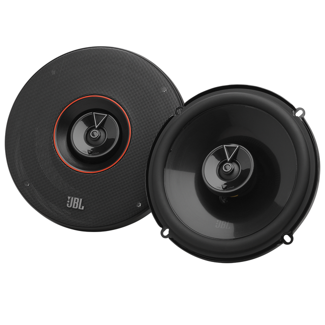 JBL Club 64 6.5" 2-Way Car Speakers With Plus One Woofer Cones - Black - Pair
