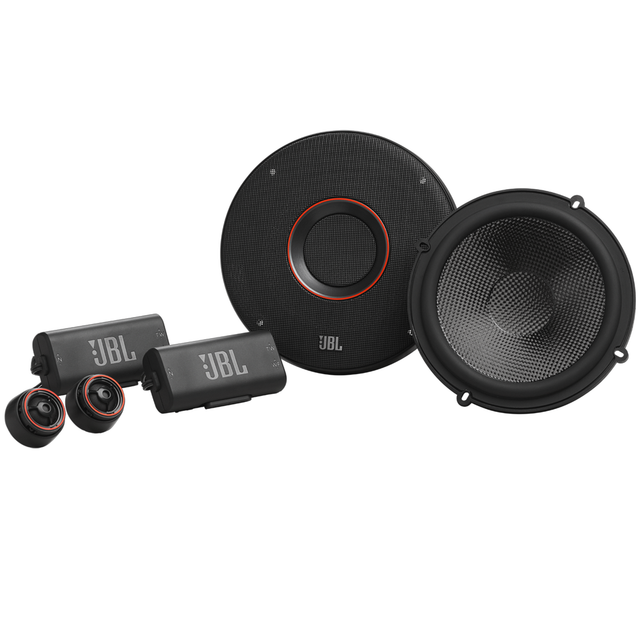 JBL Club 64CSQ Component Speakers with Carbon Fiber Woofers - Black - Pair