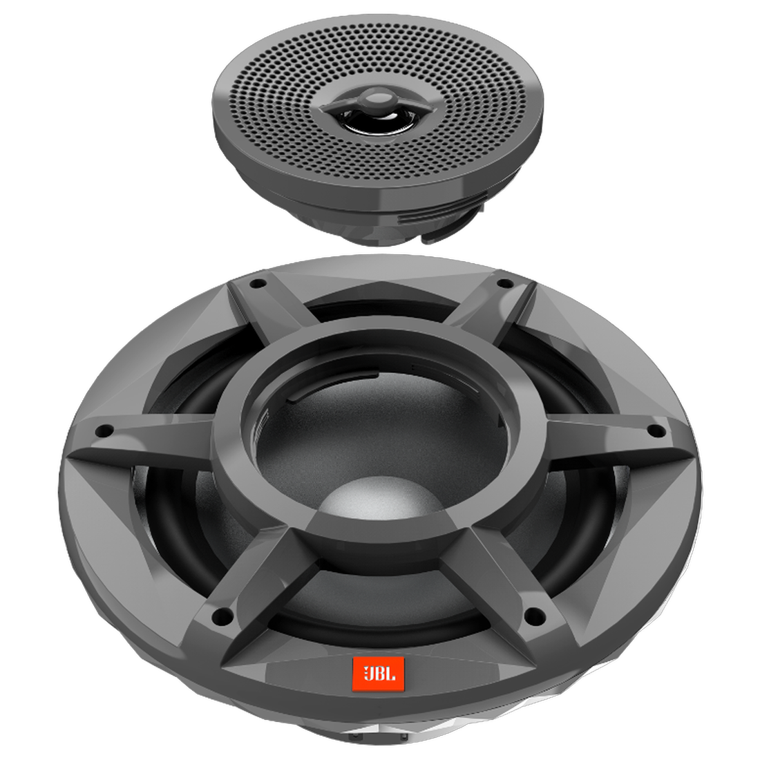JBL Stadium Marine 82M 8" Speakers with Convertible Design - Gray - Pair