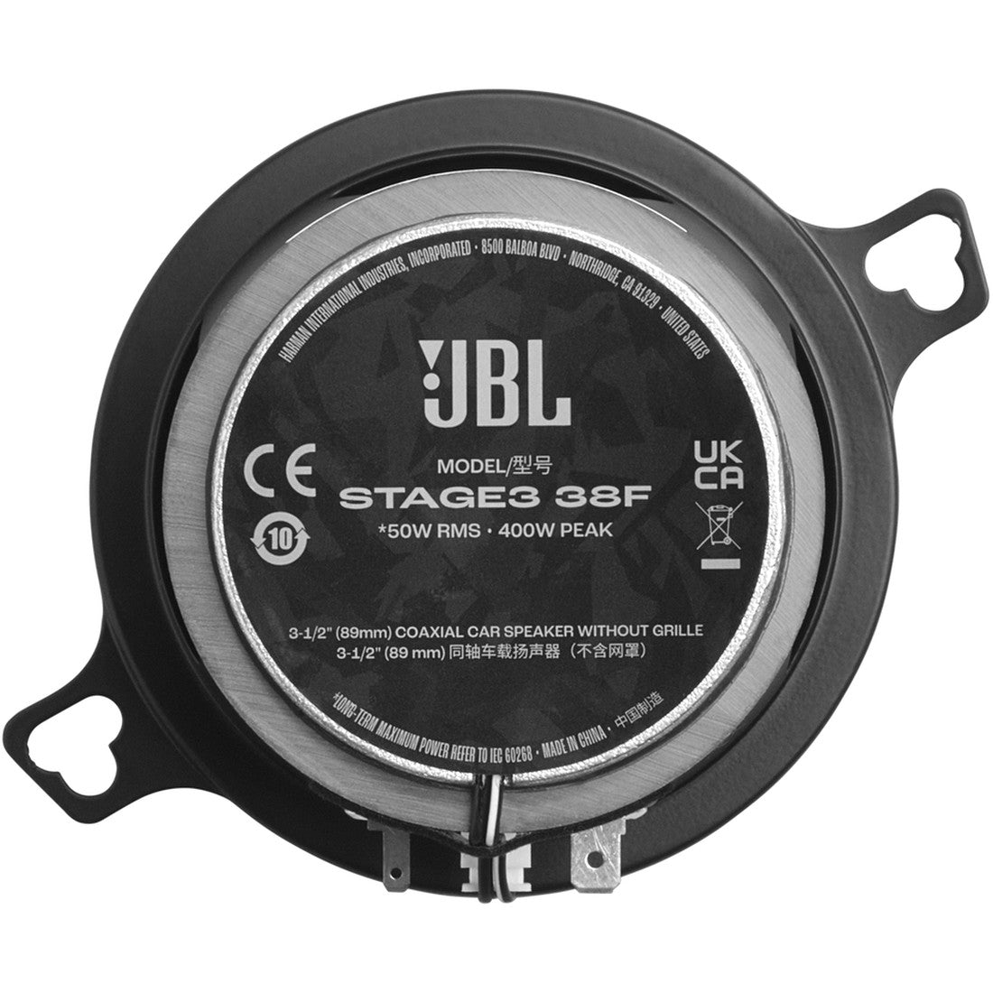 JBL STAGE3 38F - Black - Back image number null