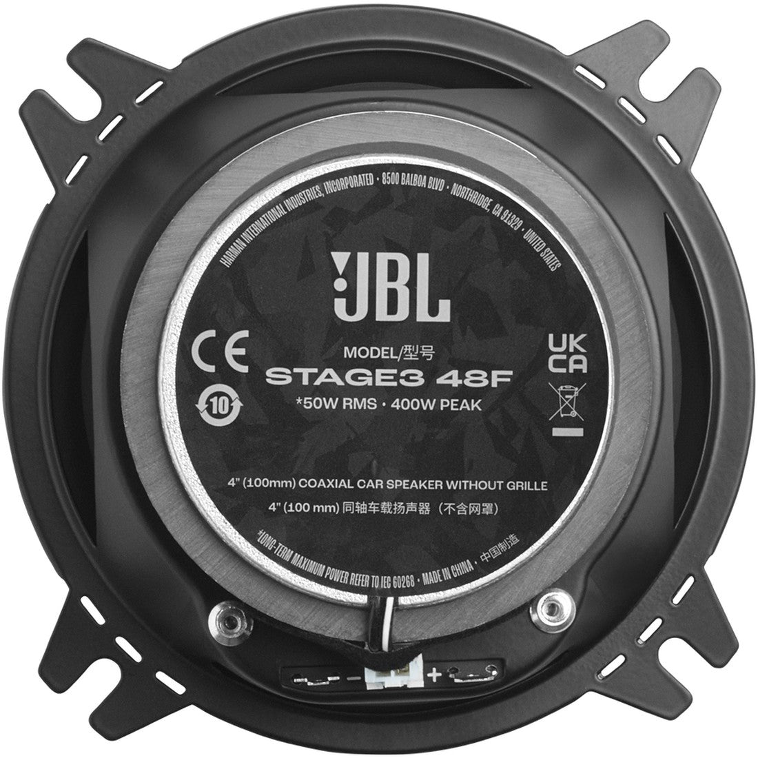 JBL STAGE3 48F - Black - Back image number null