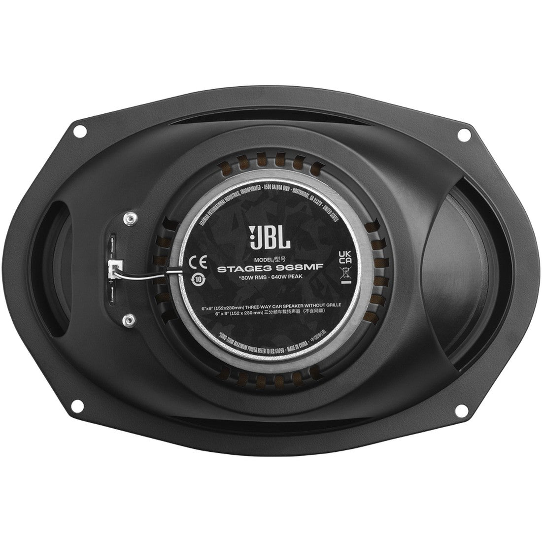 JBL STAGE3 968MF - Black - Back image number null