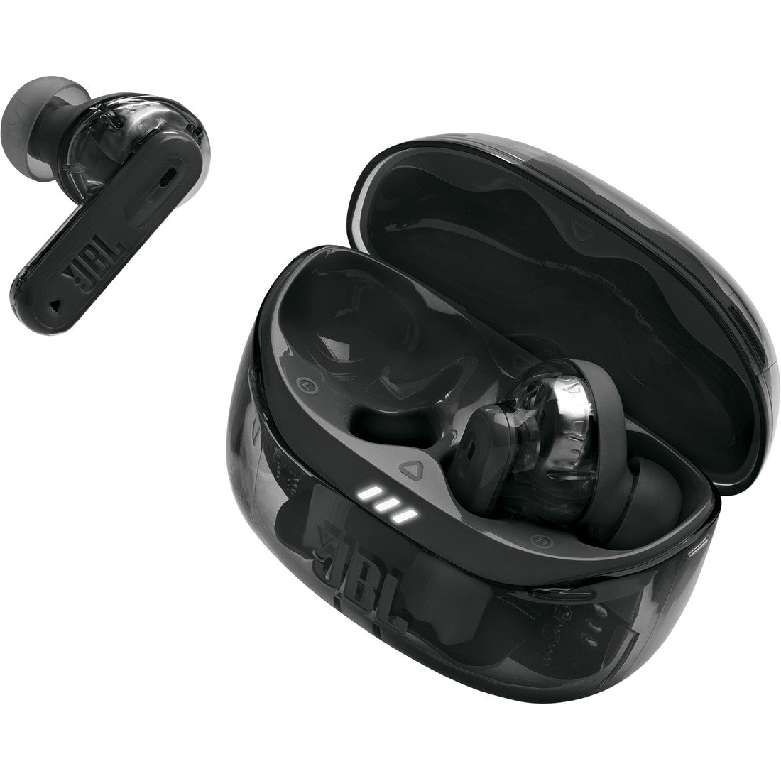 JBL Tune Beam 2 Ghost Edition - Ghost Black - True Wireless Noise Cancelling Earbuds - Detailshot 2