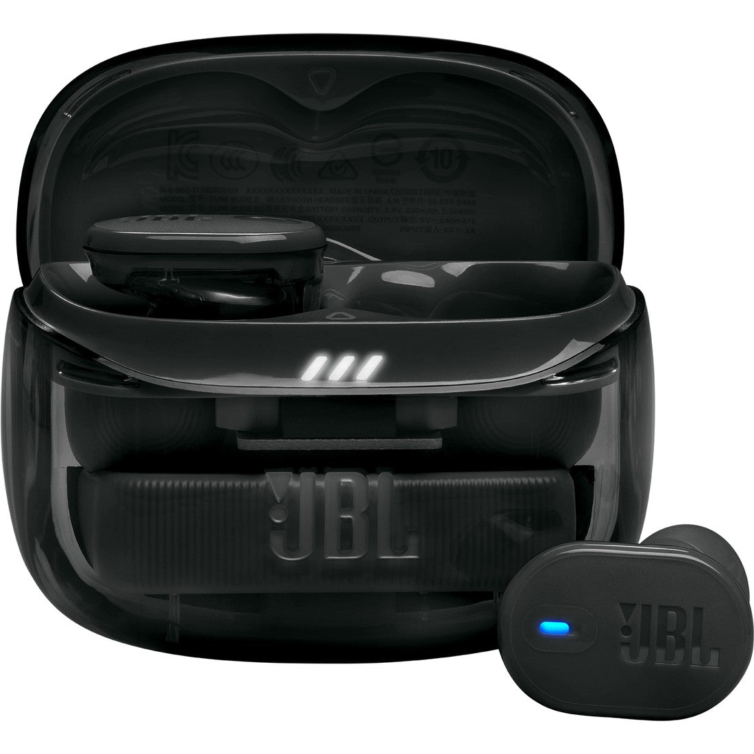 JBL Tune Buds 2 Ghost Edition - Ghost Black - True Wireless Noise Cancelling Earbuds - Hero