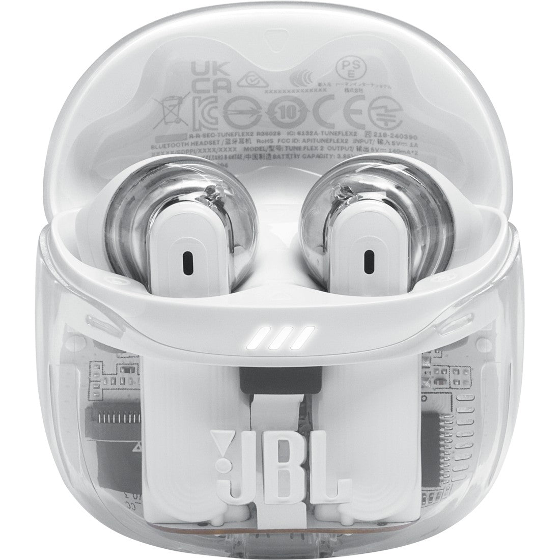 JBL Tune Flex 2 Ghost Edition - Ghost White - True Wireless Noise Cancelling Earbuds - Detailshot 3