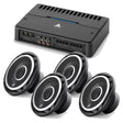 JL Audio RD400/4 4 Ch. Amplifier – #98621 | C2-525X 5.25" Coaxial Speakers (2 Pairs) - #99613 - Bundle