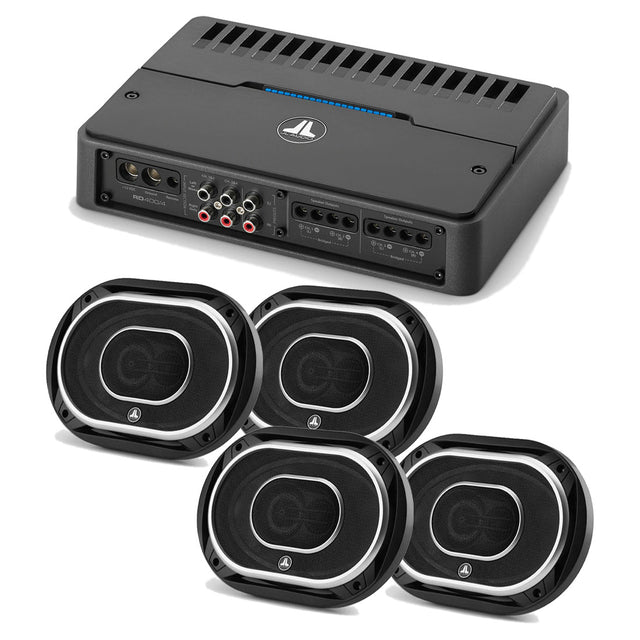 JL Audio RD400/4 4 Ch. Amplifier – #98621 | C2-690TX 6×9"Coaxial Speakers (2 Pairs) - #99619 - Bundle