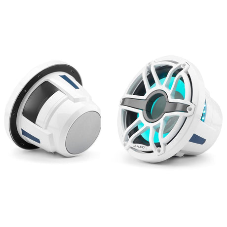 JL Audio M6-10W-S-GwGw-i-4 M6 Series 10" LED Light Marine Subwoofer - White Sport – #93645
