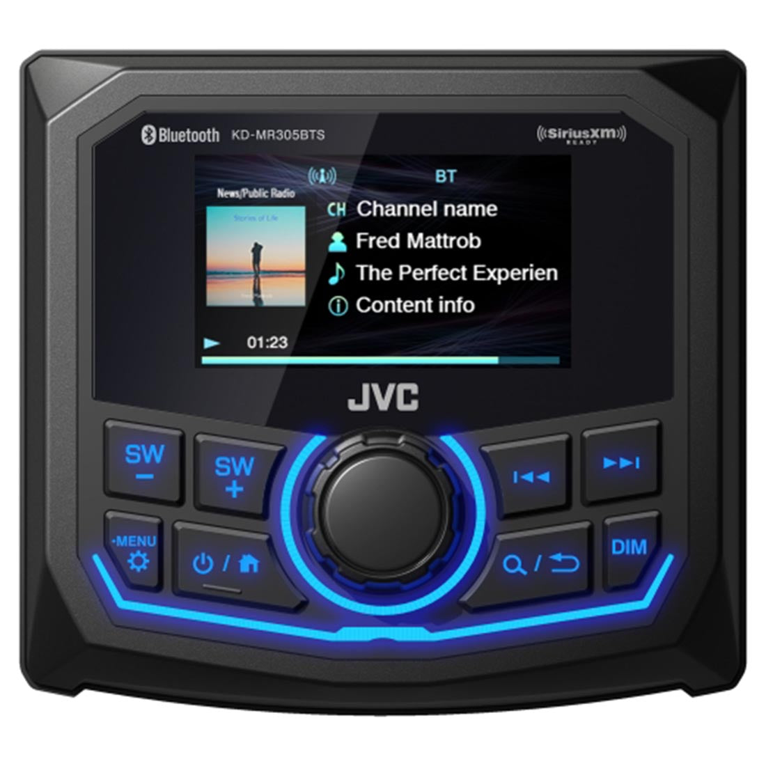 JVC KD-MR305BTS Marine Digital Media Receiver (does not play CDs ...