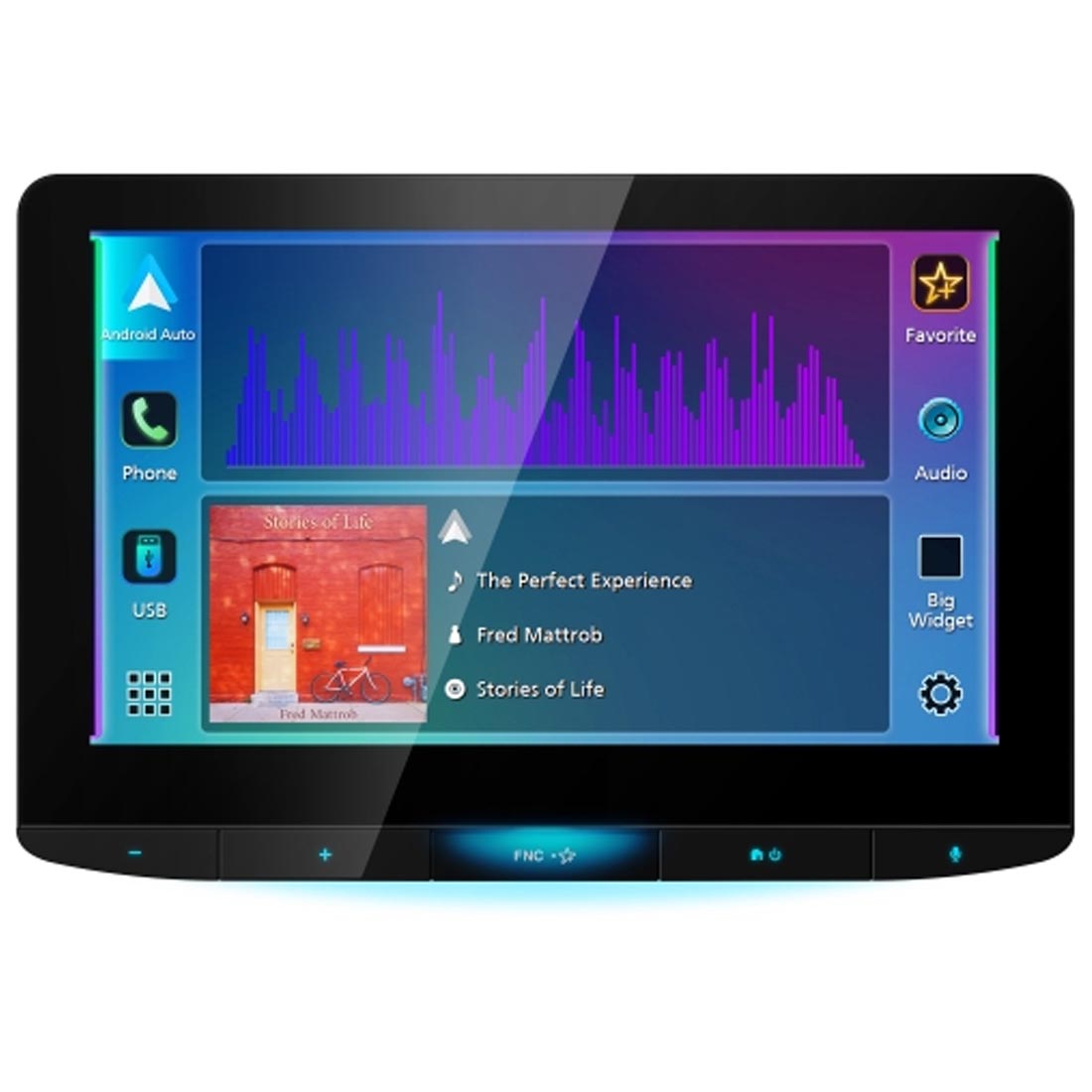 JVC KW-Z1001W 10.1" HD Floating Digital Media Receiver (does not play discs)
