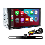 Jensen CAR710-4BC 7" Double DIN Digital Mechless Multimedia Receiver with License Plate Mount Backup Camera