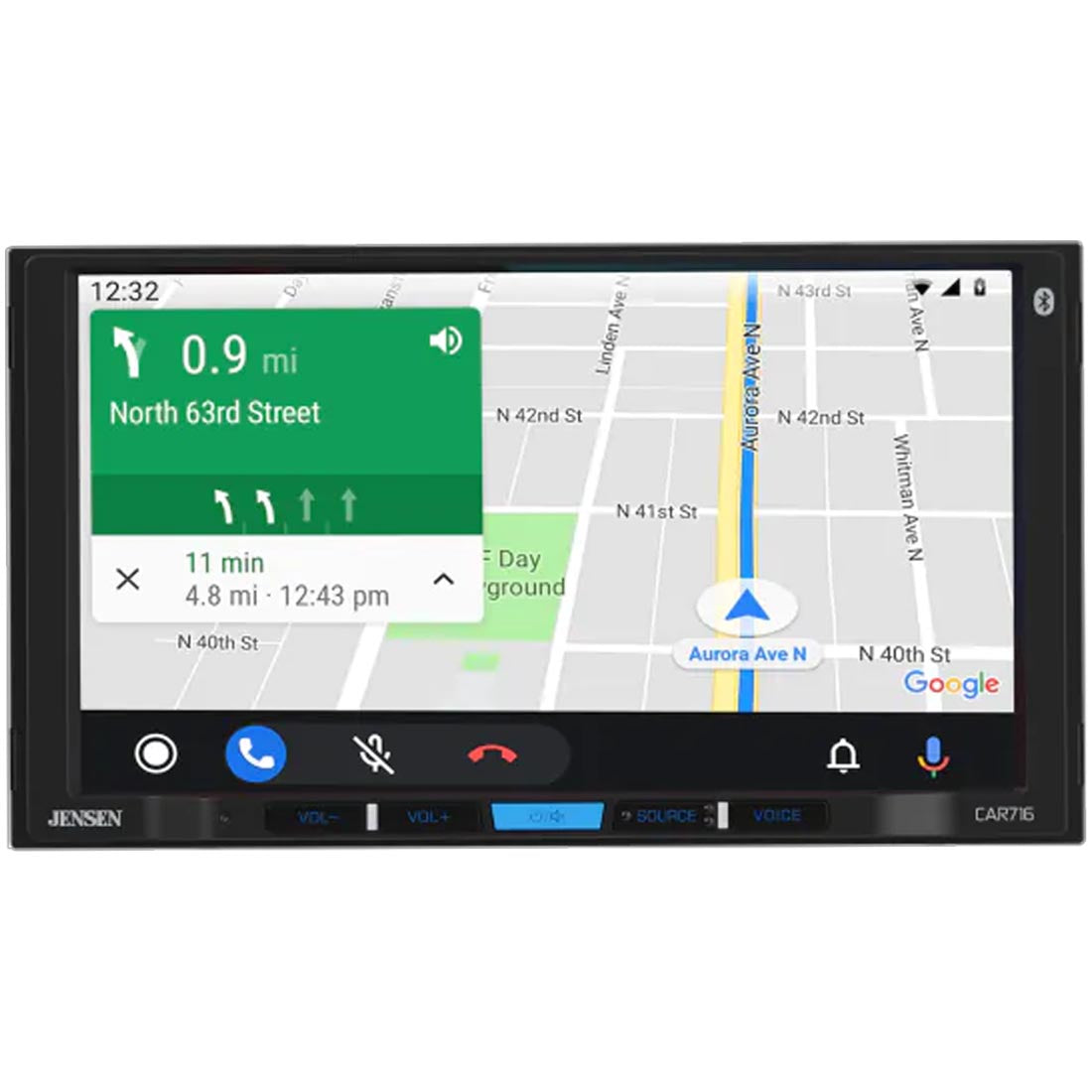 Jensen CAR716 7" Double Din Digital Multimedia Receiver
