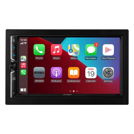 Jensen CAR723W-CAM 7" Double-DIN Digital Multimedia Receiver with License Plate Backup Camera