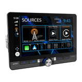 Jensen CAR813 8" Floating Digital Mechless Multimedia Receiver with Apple CarPlay and Android Auto