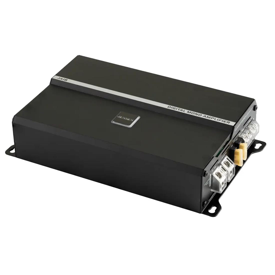 Jensen JA1B 595W Compact Class D Mono Subwoofer Amplifier with Bluetooth App Control