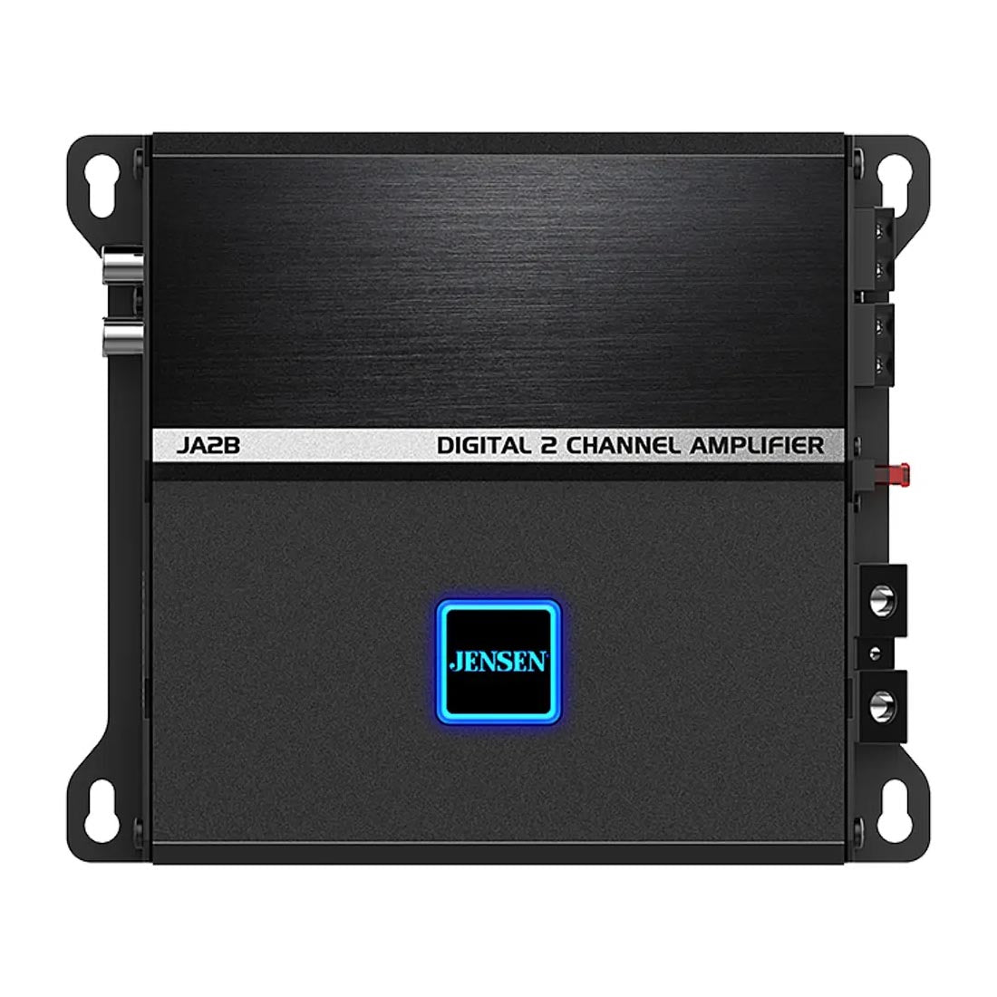 Jensen JA2B 225W Compact Class D 2-Channel Car Amplifier with Bluetooth App Control