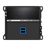 Jensen JA2B 225W Compact Class D 2-Channel Car Amplifier with Bluetooth App Control