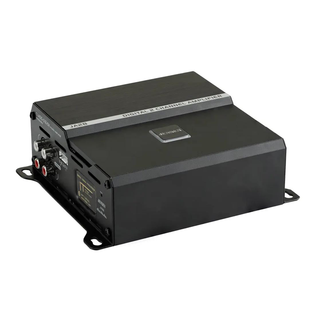 Jensen JA2B 225W Compact Class D 2-Channel Car Amplifier with Bluetooth App Control