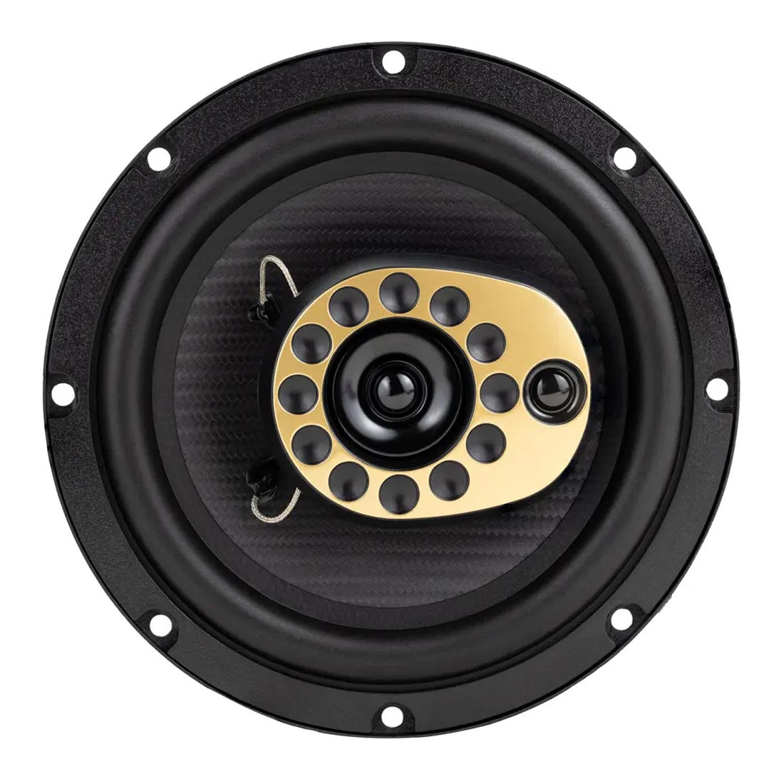 Jensen JS65T 6.5-Inch 3-Way Car Speakers - 50W RMS, Poly Cone, PEI Midrange & Piezo Tweeter