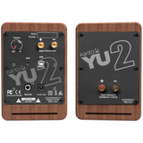 Kanto YU2WALNUT YU2 Powered Desktop Speakers - Pair - Walnut