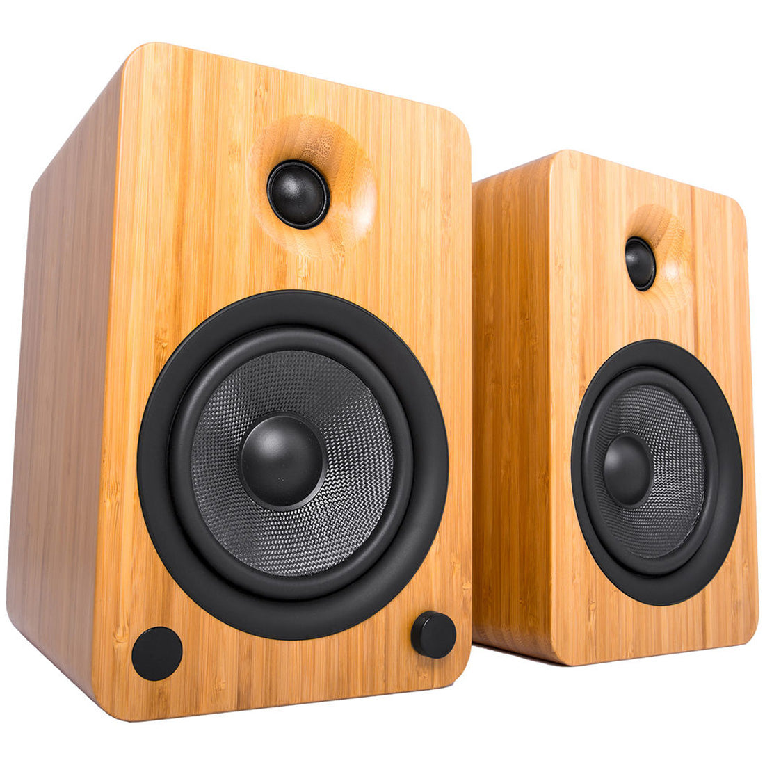 Kanto YU6BAMBOO YU6 Powered Desktop Speakers - Pair - Bamboo