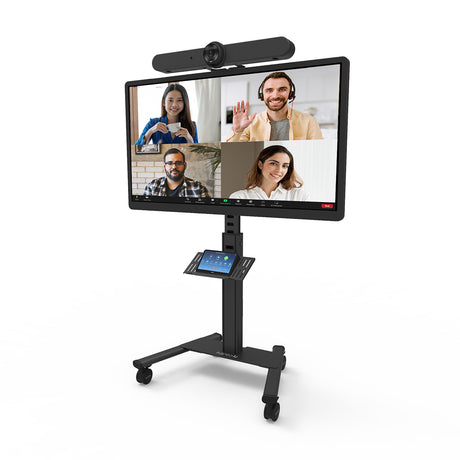 Kanto MPC77 Rolling AV Cart Compatible with All-in-One Video Conferencing Systems