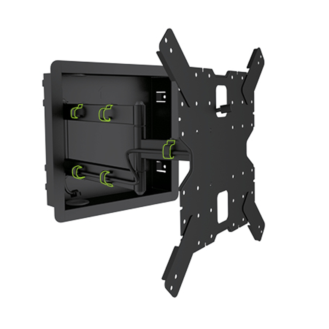 Kanto R400 Recessed In-Wall Full Motion TV Mount for 35–65 Inch TVs