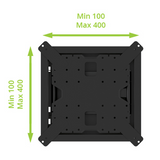 Kanto R400 Recessed In-Wall Full Motion TV Mount for 35–65 Inch TVs