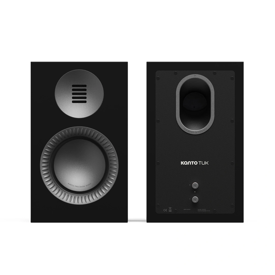 Kanto TUK Passive(2nd Gen) Bookshelf Speakers with AMT Tweeters - Pair