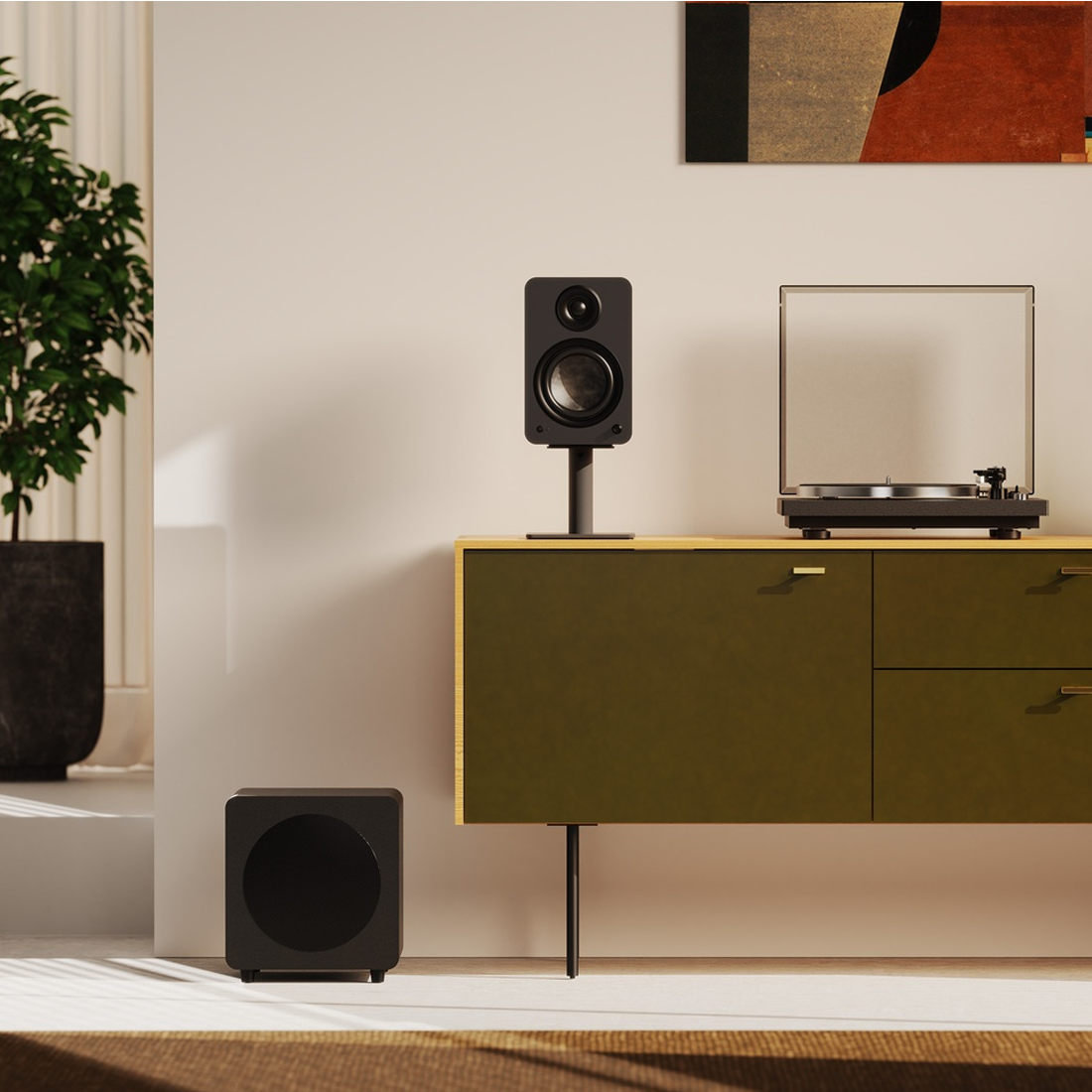 Kanto YU6 2nd Generation 200W Powered Bookshelf Speakers with USB-C - Pair