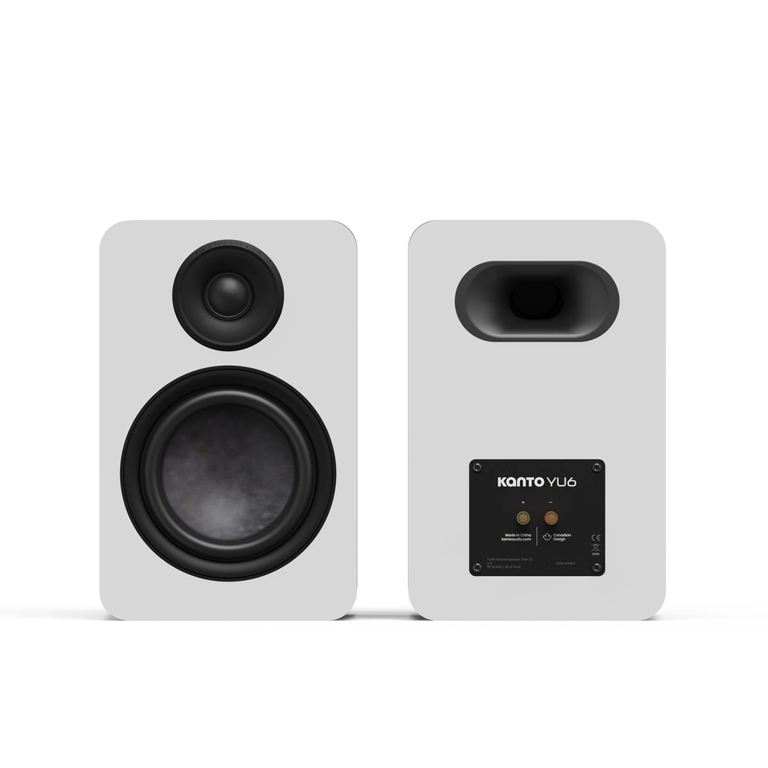 Kanto YU6 Passive (2nd Gen) Bookshelf Speakers with 5.25" Woofers - Pair