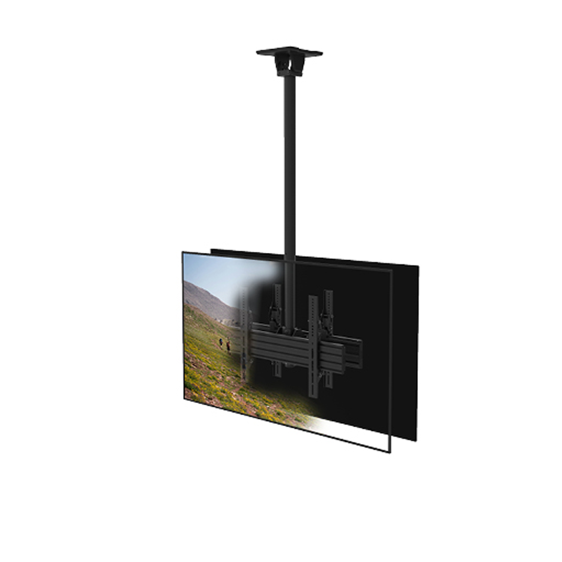 Kanto CM600BTB Back-to-Back Ceiling TV Mount with 100 lb Capacity