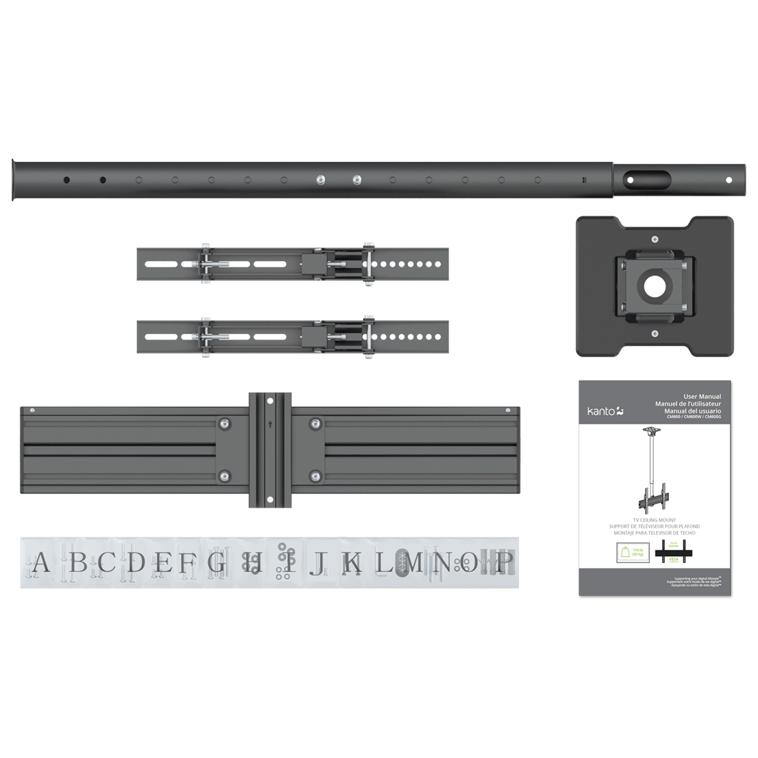 Kanto CM600SG Outdoor Ceiling TV Mount for 37–70" TVs