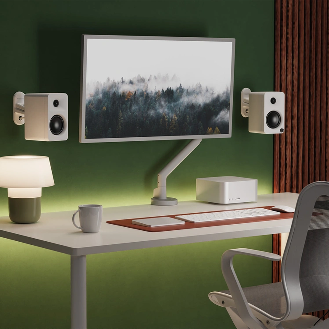 Kanto DM1 Single Monitor Desktop Mount with Spring-Assisted Height Adjustment