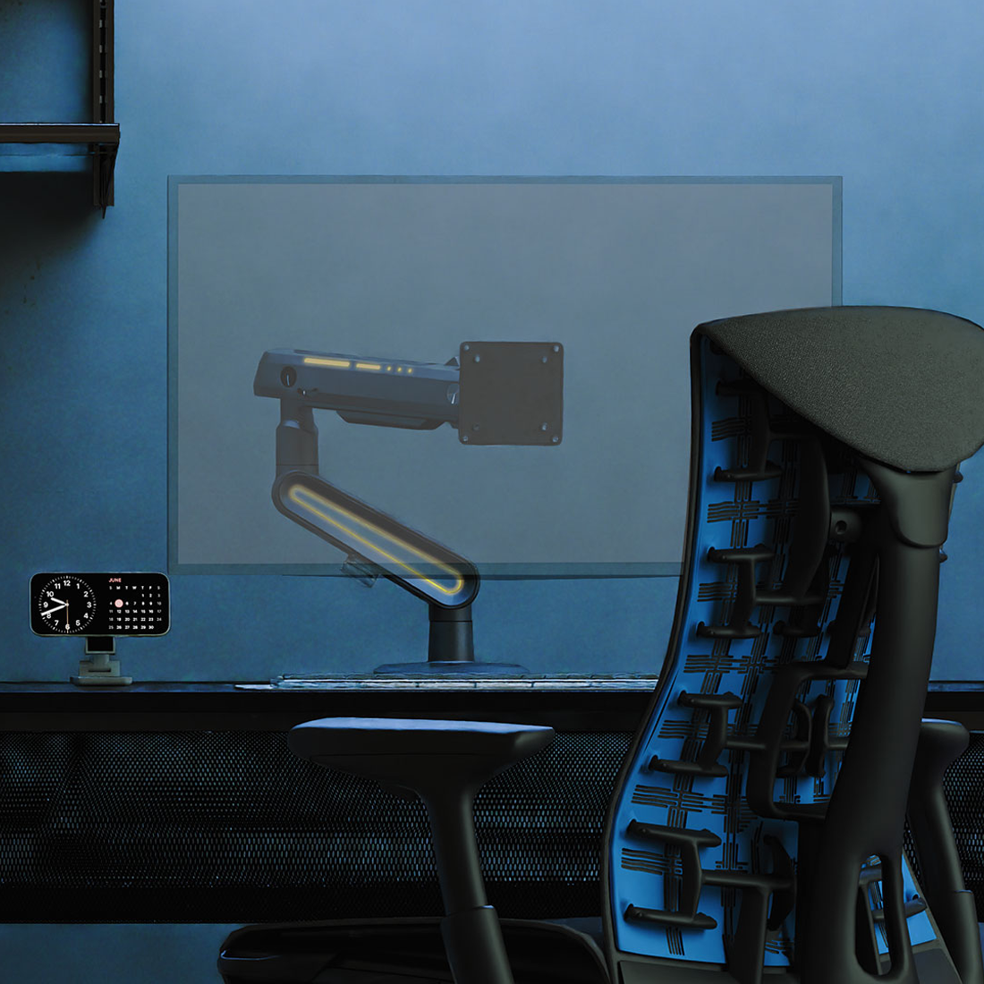 Kanto DMG Gaming Desktop Monitor Mount with RGB Lighting