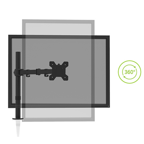 Kanto DML1000 Desktop Monitor Mount with 22 lb Capacity