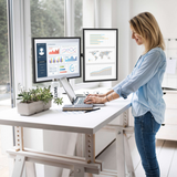 Kanto DML2000 Dual Desktop Monitor Mount with 27" Monitor Support