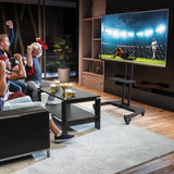 Kanto MTM65PL Rolling TV Cart with Height Adjustment for 37" - 65" TVs