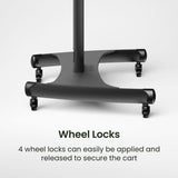 Kanto MTM70PL Rolling TV Cart with Height Adjustment for 40" - 70" TVs